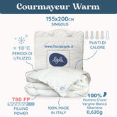 Daunex Courmayeur Piumino Siberiano Warm Piumino d'oca Daunex 155 x 200 (Singolo)