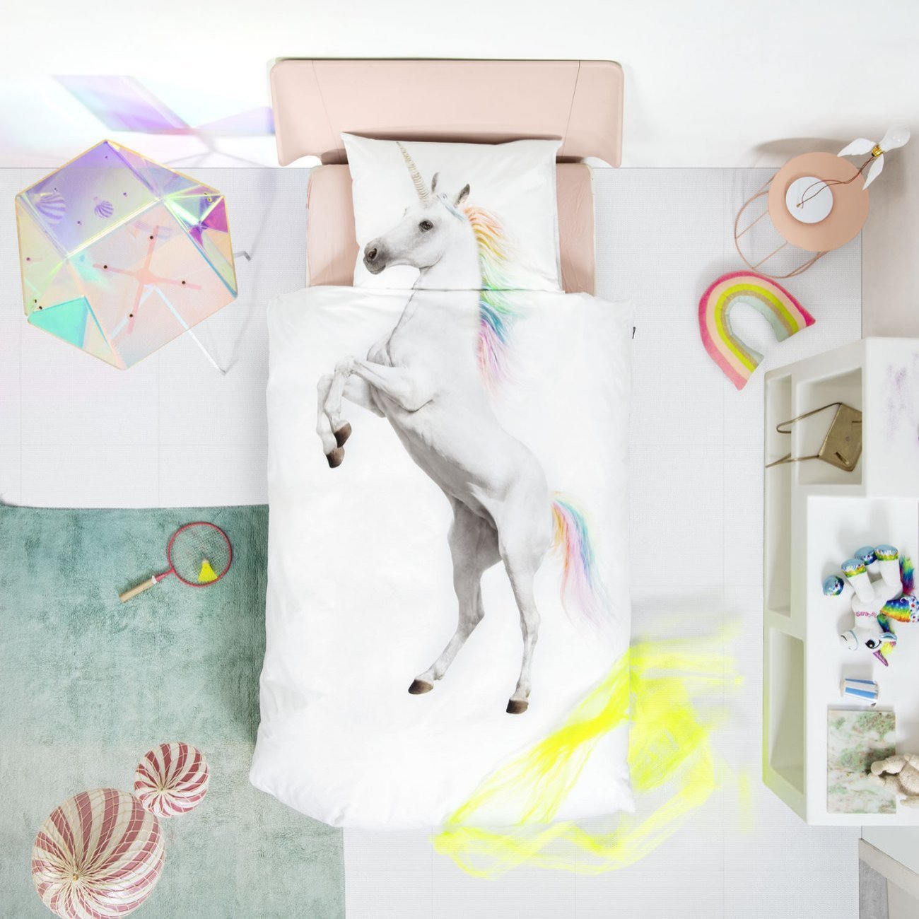 Snurk Parure Copripiumino in Puro Cotone - Unicorno