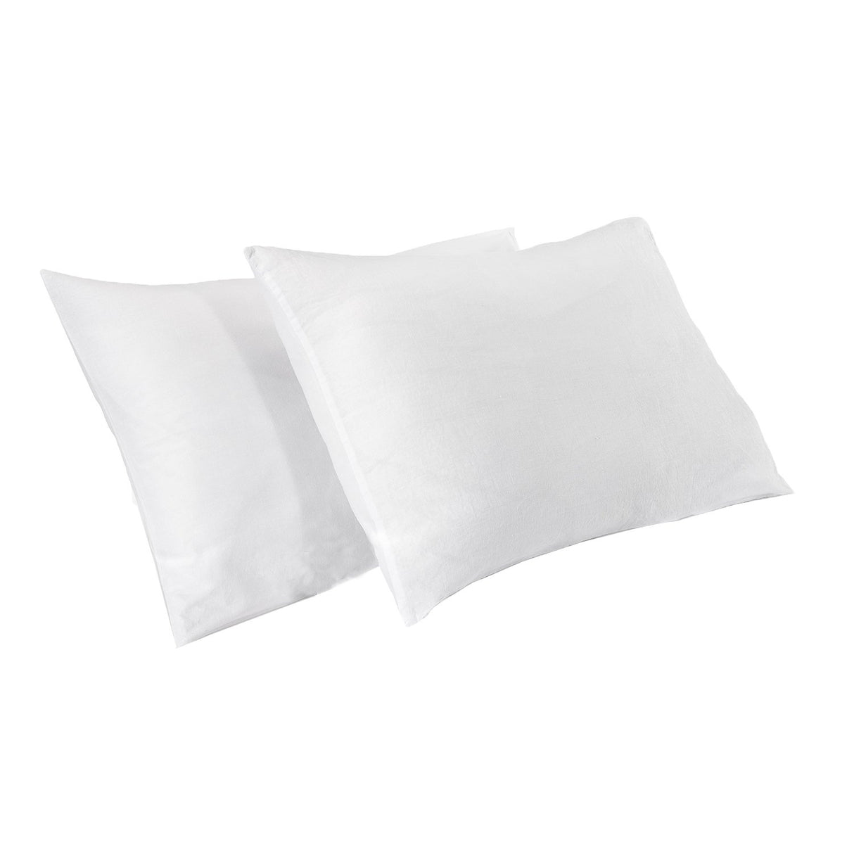 Federa Cotone e Lino StoneWashed No Stiro - 23 Colori Federa Loft by BiancoPerla Bianco