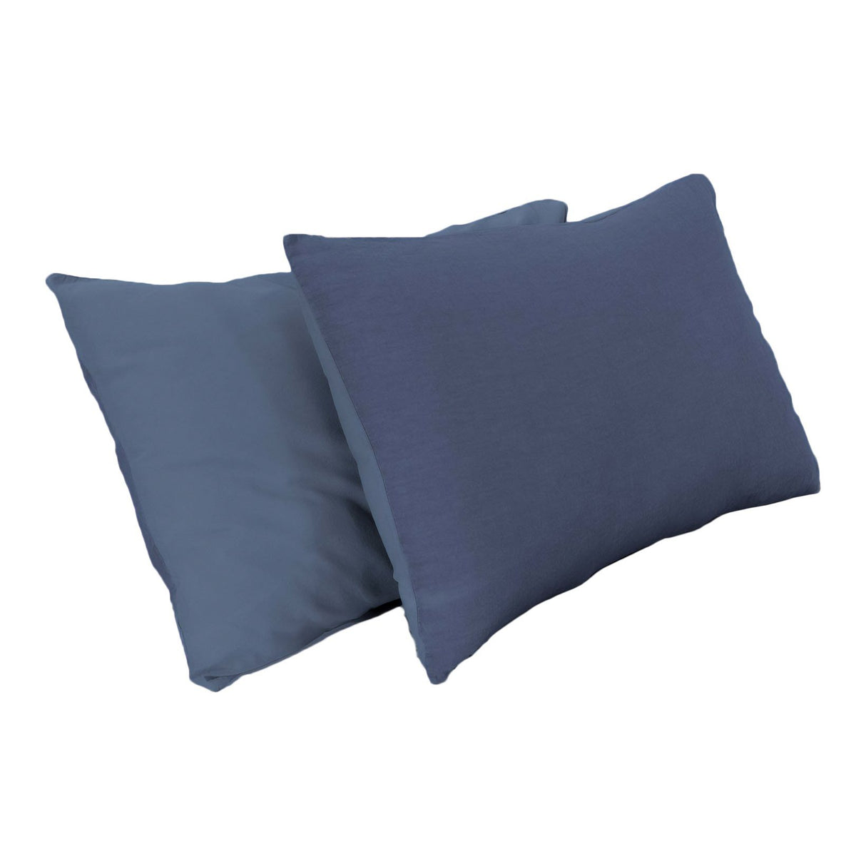 Federa Cotone e Lino StoneWashed No Stiro - Loira Federa Lisola Blu Scuro (Lavagna)