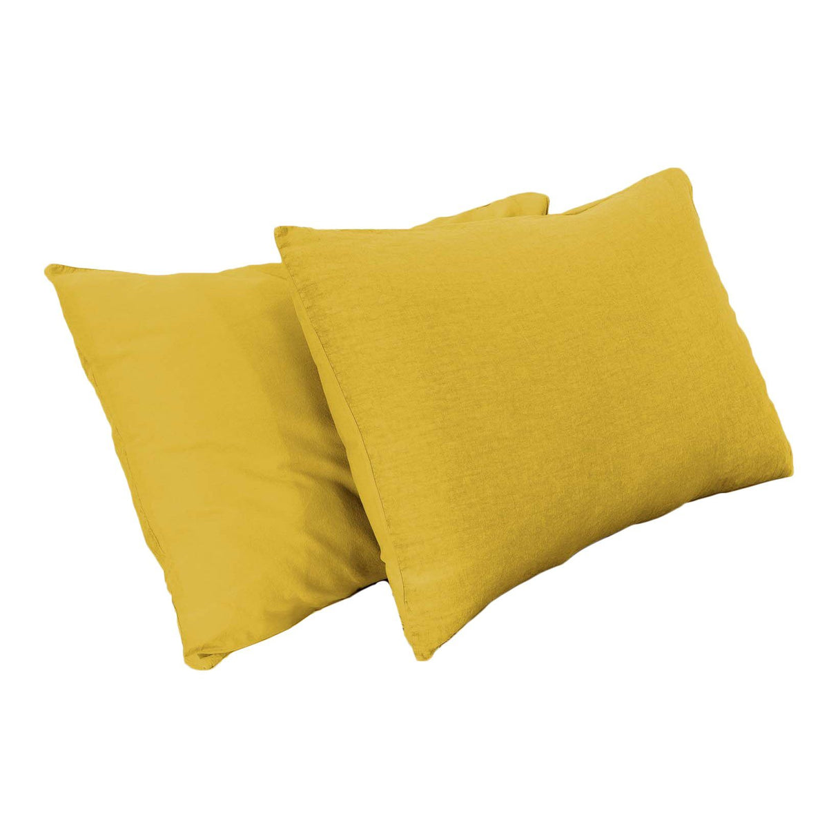 Federa Cotone e Lino StoneWashed No Stiro - Loira Federa Lisola Oro