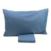 Federa in Percalle di cotone tinta unita - Camalisa Federa Bianca Denim
