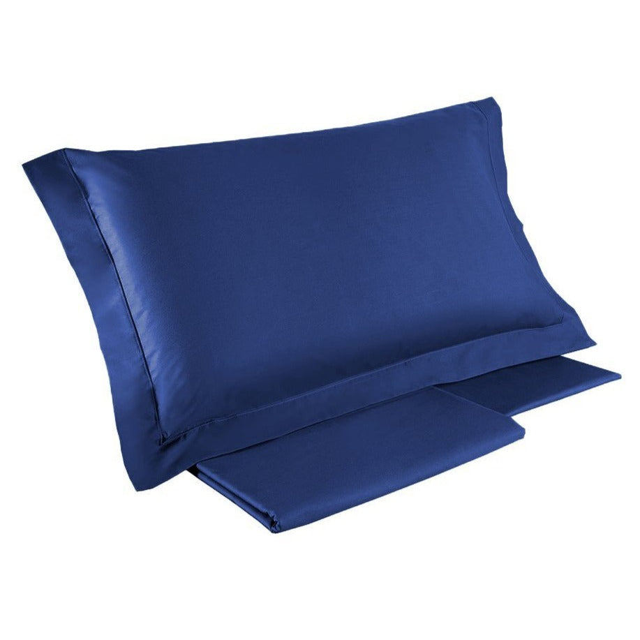 Federa in Percalle di cotone tinta unita - NK Colors Federa NK Bluette