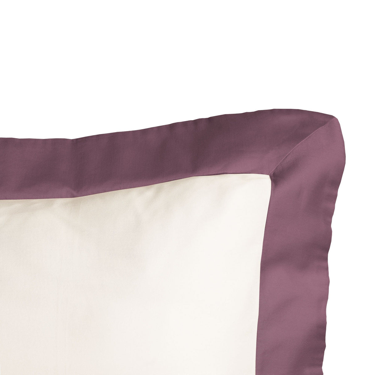Federa in Puro Cotone Con Bordo In Raso - Diamante Federa Lisola Melanzana (Georgia)