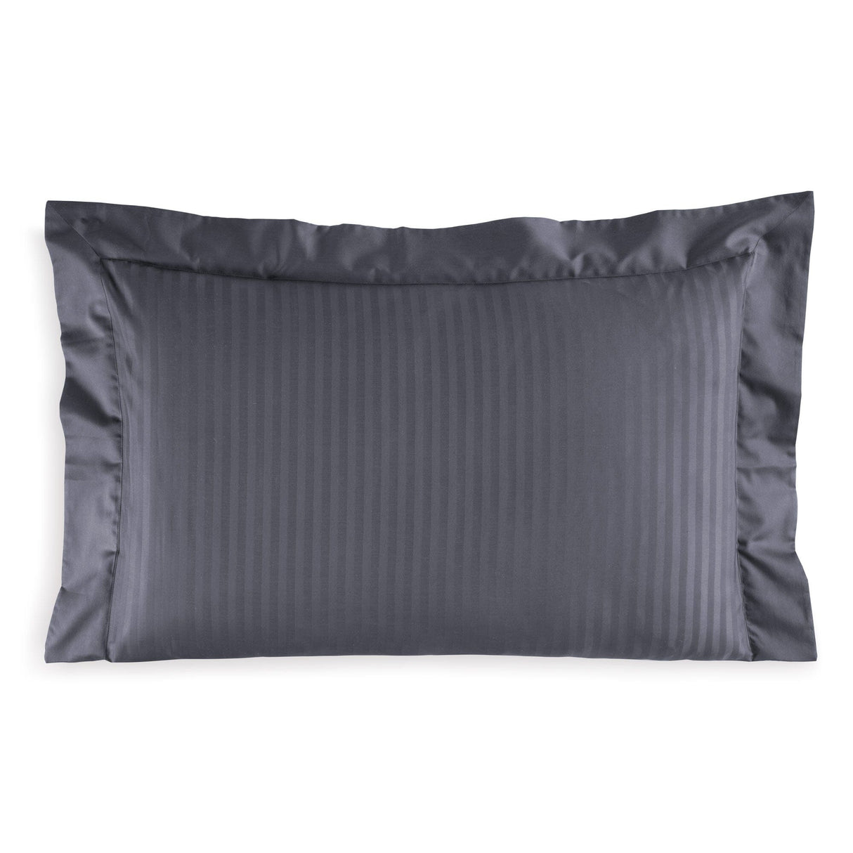 Federa in Raso Rigato di Puro Cotone - Rubino Federa Lisola Grisaglia