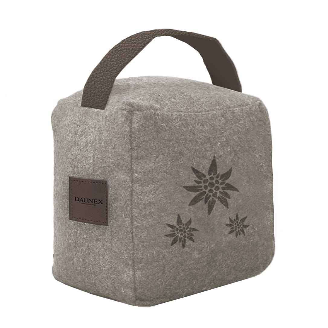 Fermaporta in Feltro con Maniglia - Edelweiss Fermaporta Daunex Tortora