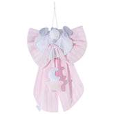 Fiocco Nascita in Cotone - Lila Fiocco Nascita Picci Rosa