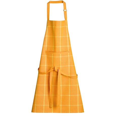Grembiule in Cotone Riciclato a Quadri - Doha Grembiule Winkler Senape