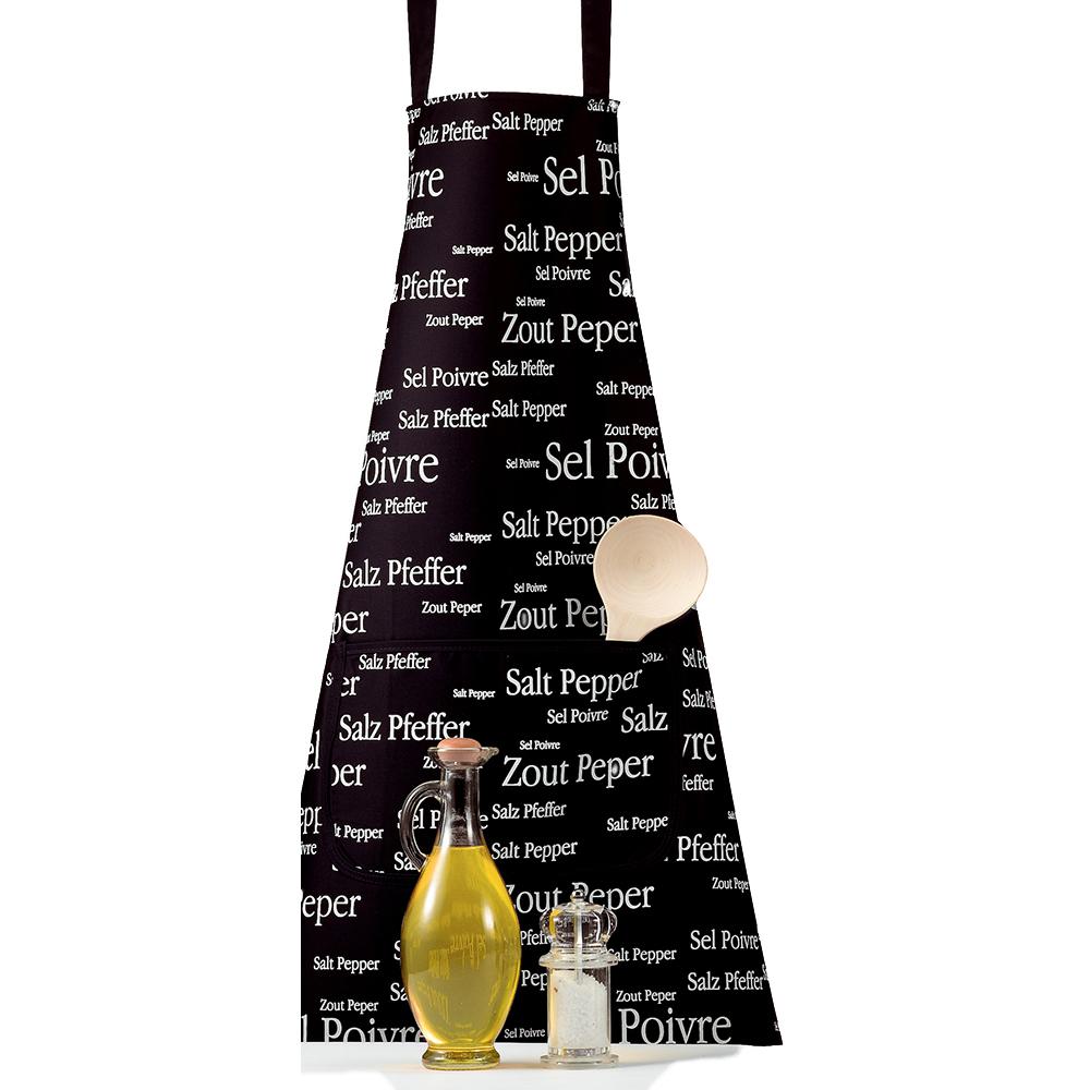 Grembiule in Puro Cotone - Sel&Poivre canovaccio Winkler Nero