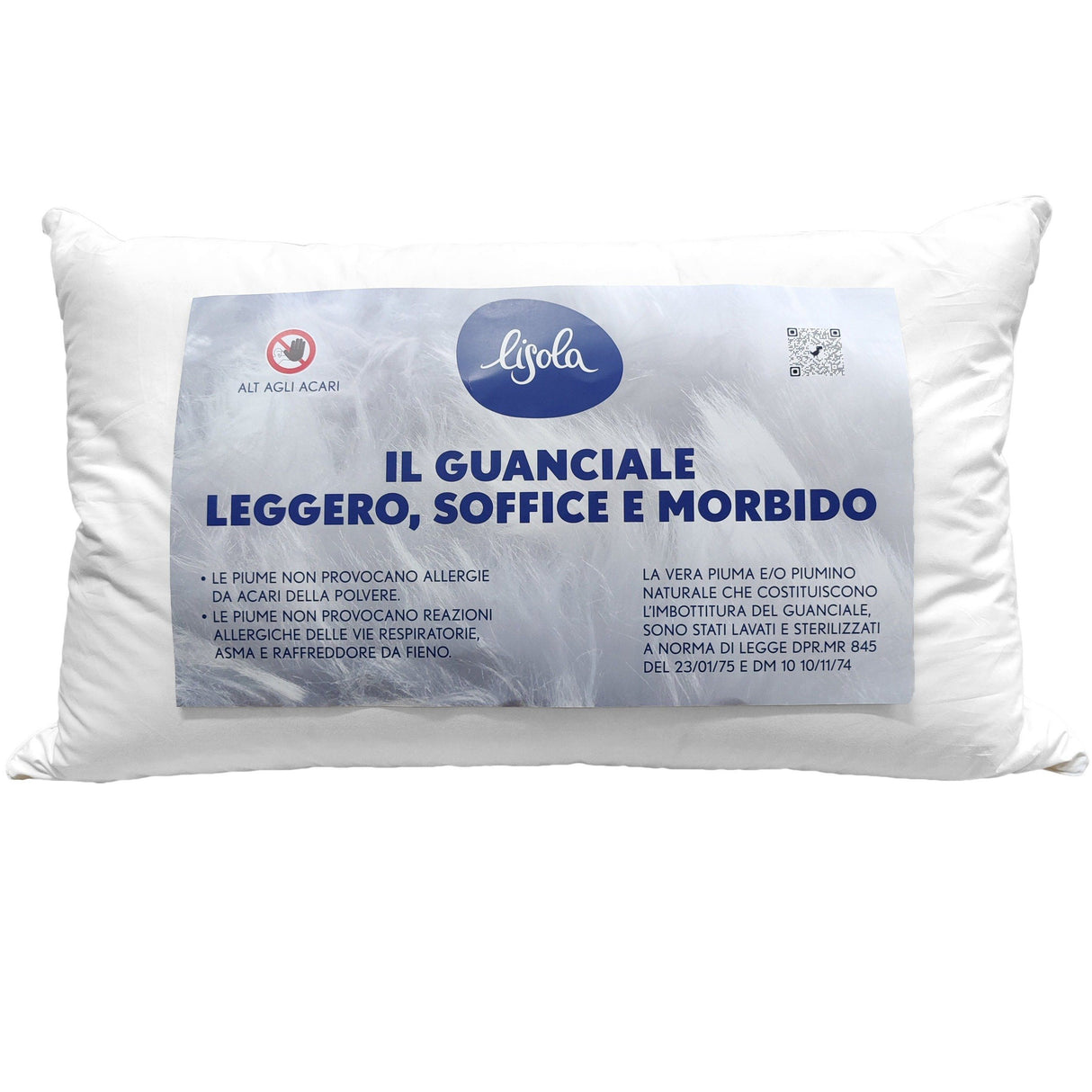 Guanciale in Piumino e Piuma a Doppia Camera - Trio Guanciale Lisola