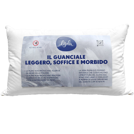 Guanciale in Piumino e Piuma a Doppia Camera - Trio Guanciale Lisola