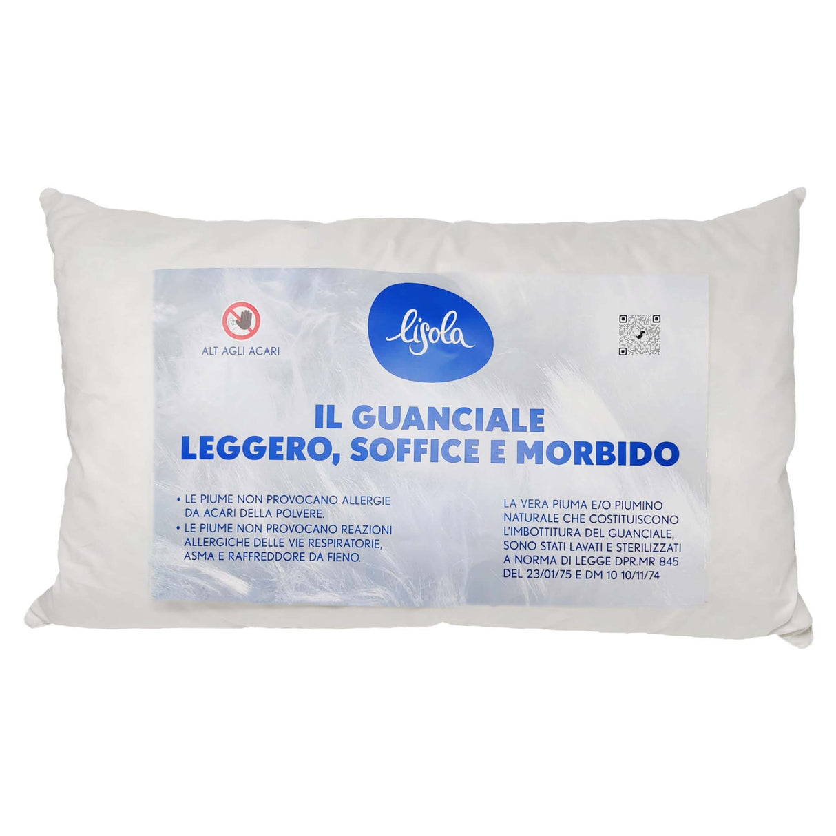 Guanciale in Piumino d'oca - Nuvoletta Guanciale Lisola