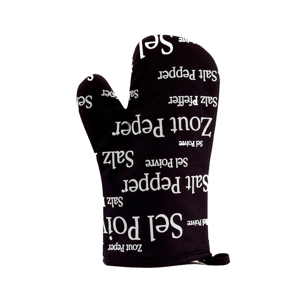 Guanto da Forno in Puro Cotone - Sel&Poivre canovaccio Winkler Nero