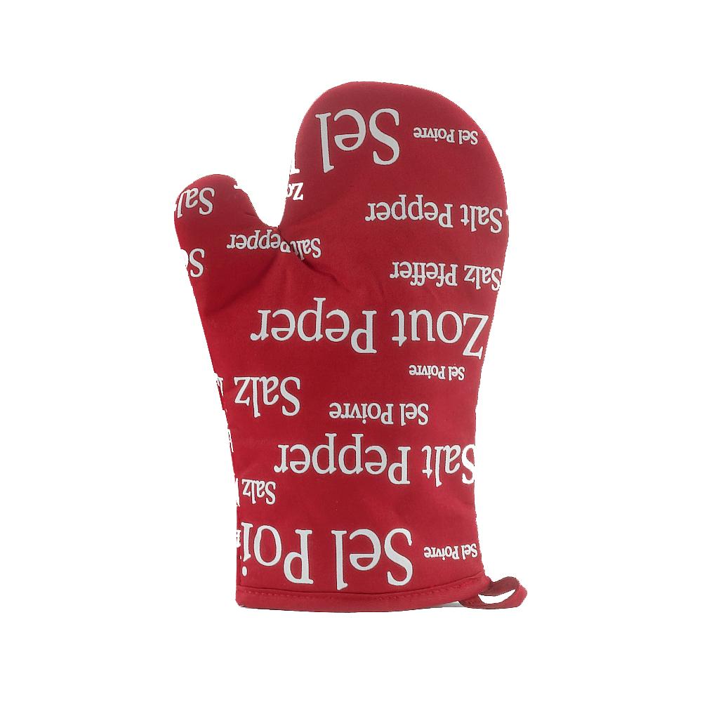 Guanto da Forno in Puro Cotone - Sel&Poivre canovaccio Winkler Rosso