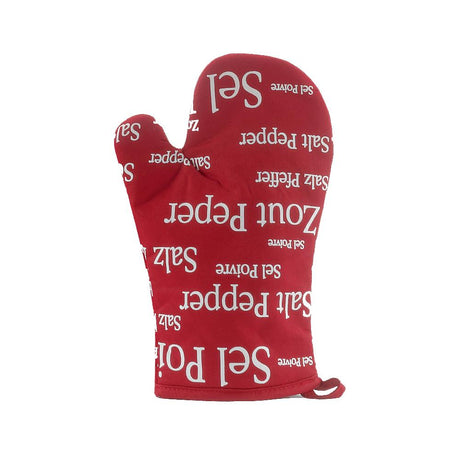 Guanto da Forno in Puro Cotone - Sel&Poivre canovaccio Winkler Rosso