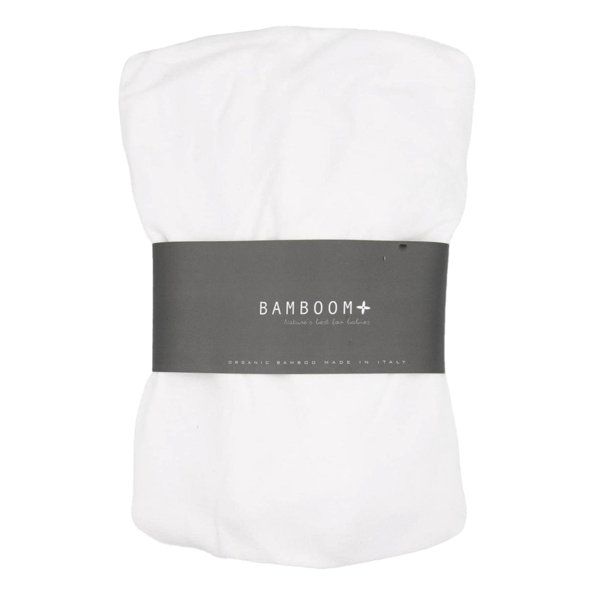 Lenzuolo da Sotto Bambù Organico in Tinta Unita - Nanna Lenzuolo Sotto Bambini Bamboom Lettino (120x60cm) Bianco