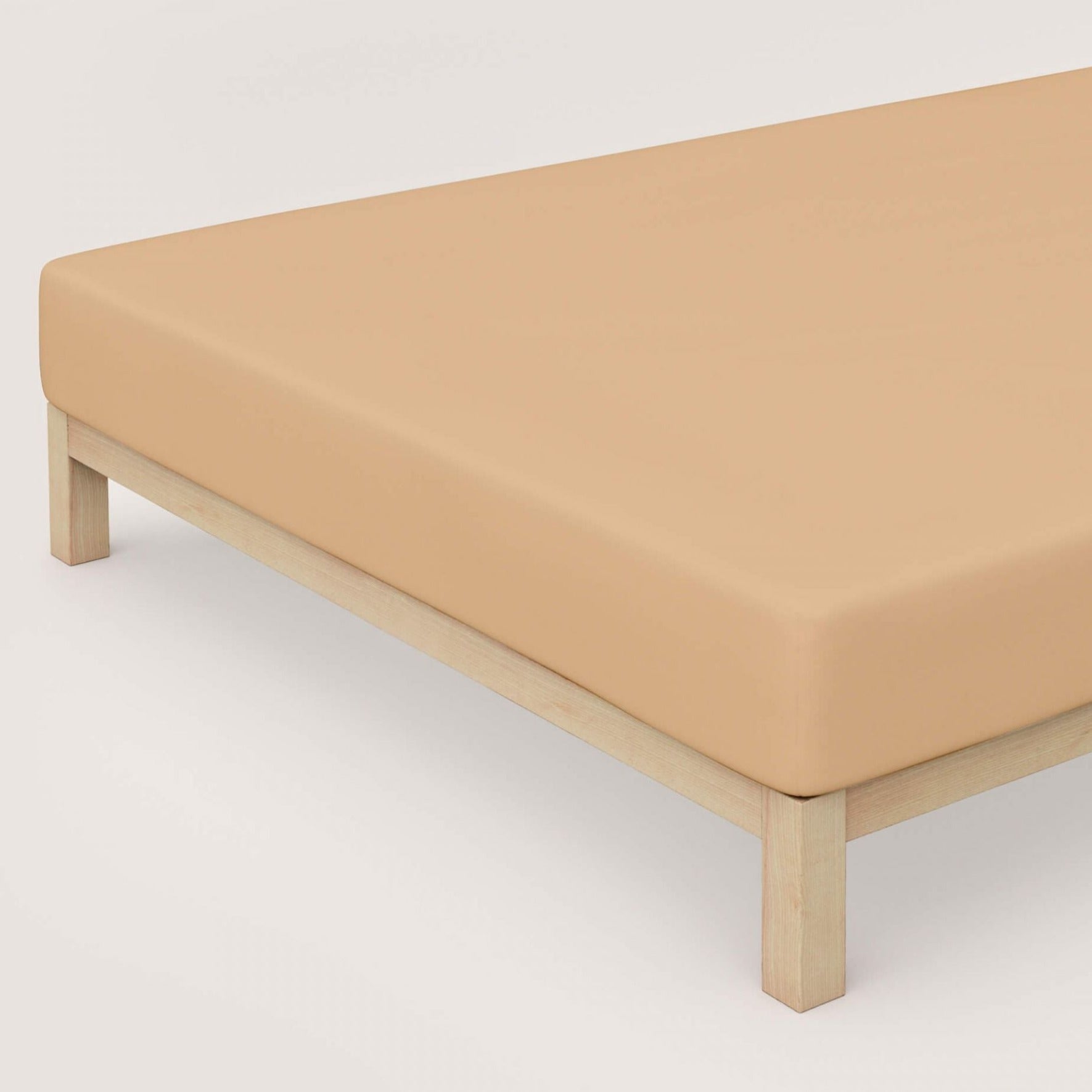 Lenzuolo da Sotto con angoli in Makò Jersey no stiro - Makò Lenzuolo Sotto Daunex Singolo Beige