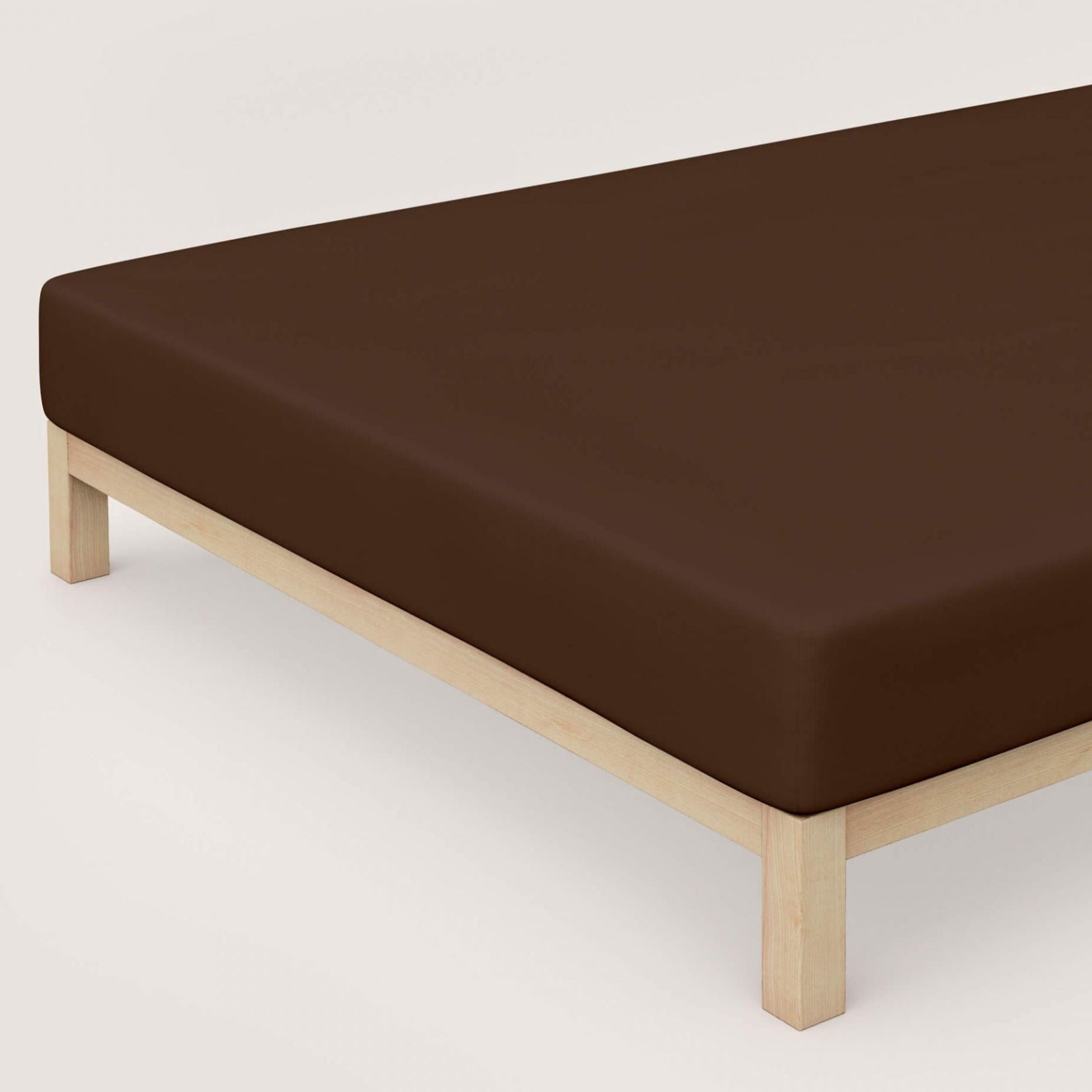 Lenzuolo da Sotto con angoli in Makò Jersey no stiro - Makò Lenzuolo Sotto Daunex Singolo Cacao