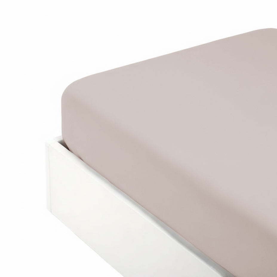 Lenzuolo da Sotto con angoli in Percalle di Cotone Tinta Unita - Arianna Lenzuolo Sotto Fazzini Singolo Grigio