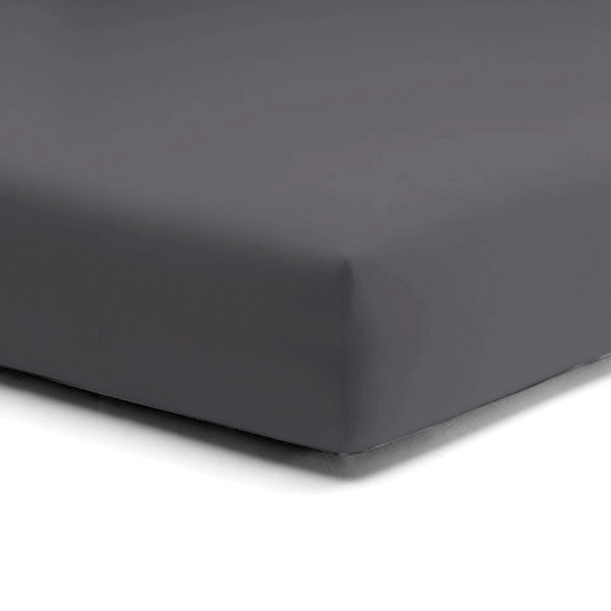 Lenzuolo da Sotto con angoli in Puro cotone Jersey no stiro - Makò Deluxe Lenzuolo Sotto Daunex Singolo Titanio