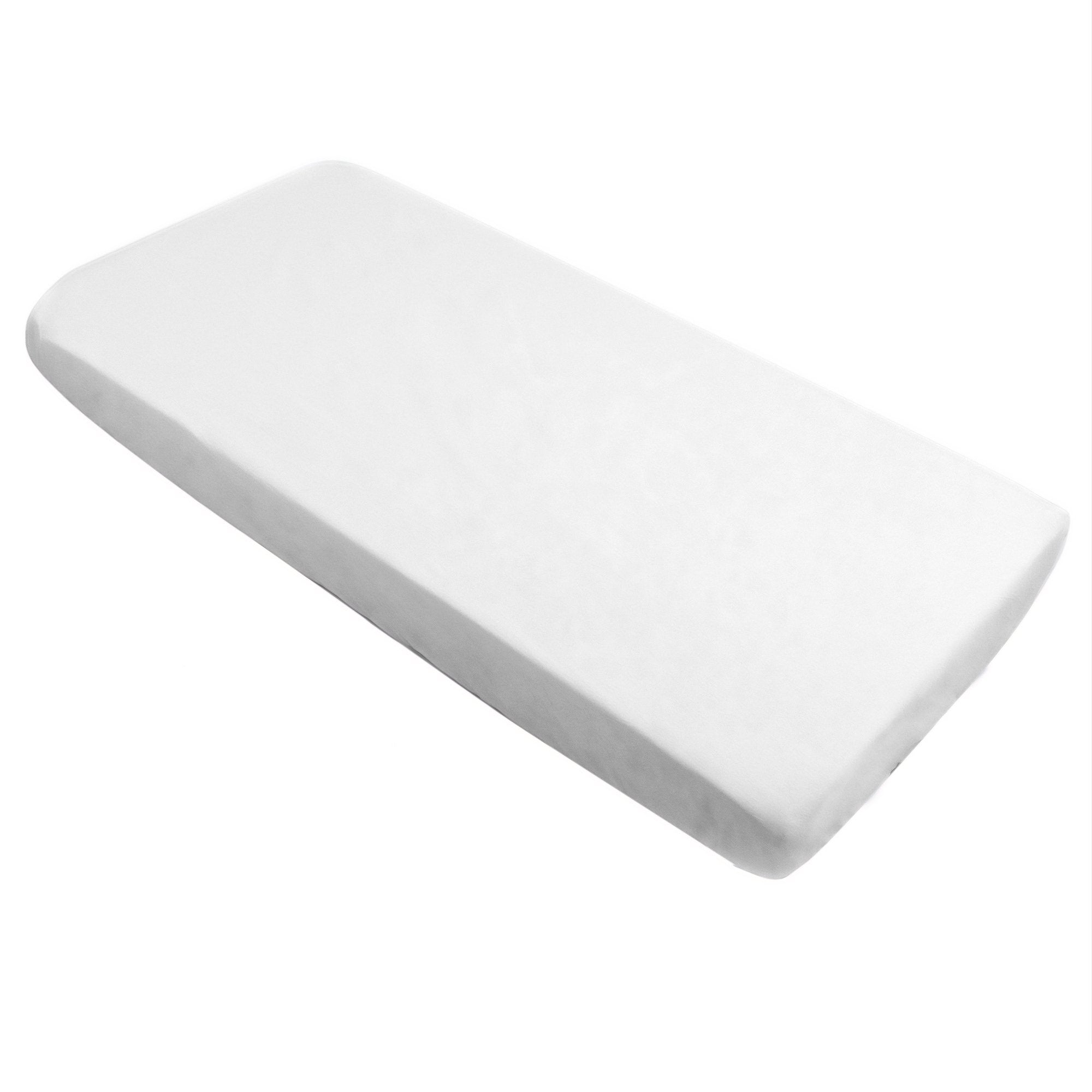 Lenzuolo Sotto con angoli in puro Cotone Tinta unita per bambini - Pix Lenzuolo Sotto Bambini Lisola Baby Culla (50x90) Bianco