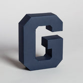 Lettera Decorativa Tridimensionale Carta da Montare - Papertype Lettera 3d Papertype G Blu 