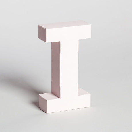 Lettera Decorativa Tridimensionale Carta da Montare - Papertype Lettera 3d Papertype I Rosa