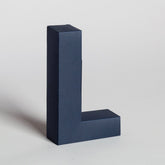 Lettera Decorativa Tridimensionale Carta da Montare - Papertype Lettera 3d Papertype L Blu 