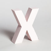 Lettera Decorativa Tridimensionale Carta da Montare - Papertype Lettera 3d Papertype X Rosa 