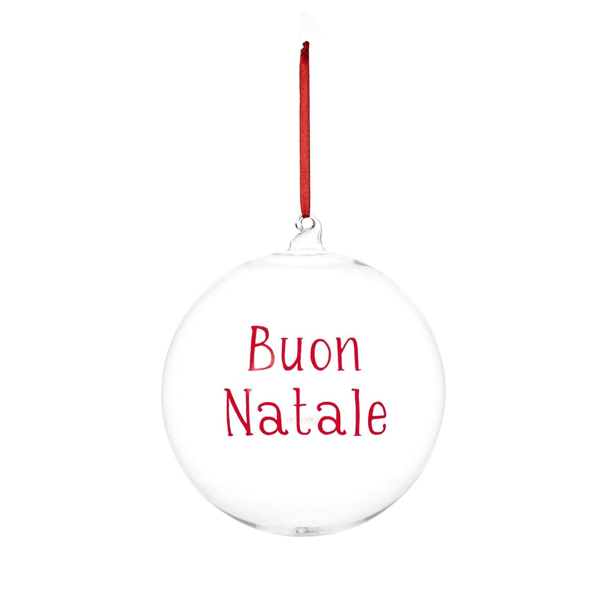 Pallina Natalizia in Vetro Borosilicato Serigrafato - Buon Natale Pallina Natalizia Simple Day