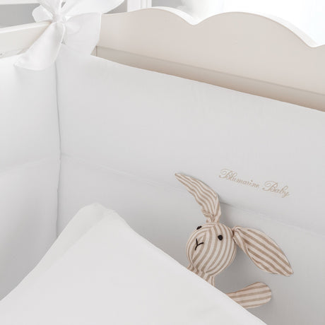 Paracolpi per Lettino in Percalle di Cotone Tinta Unita Confetto - Blumarine Baby