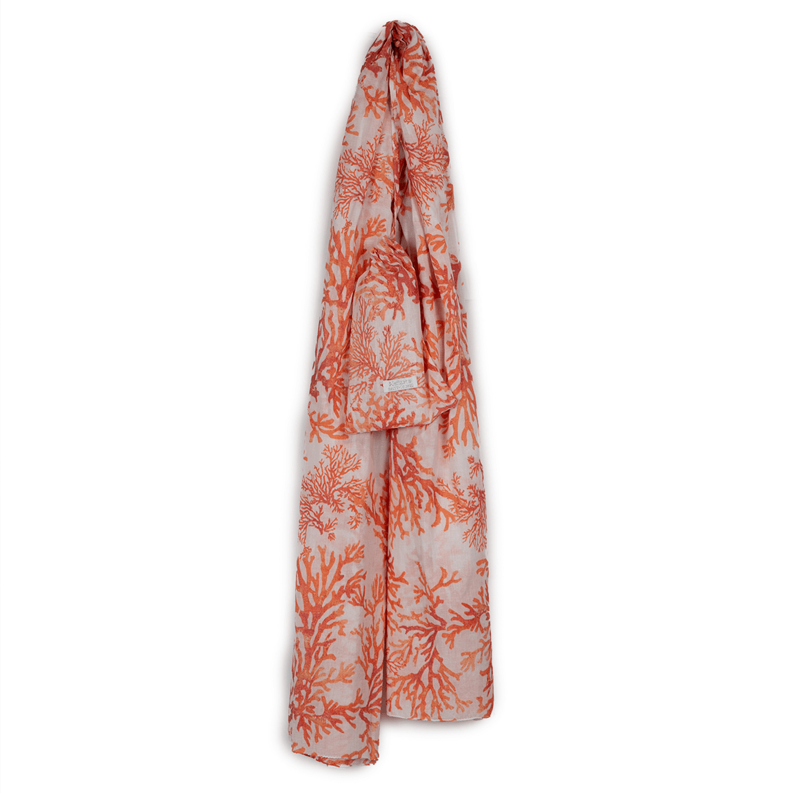 Pareo in Puro Cotone Fantasia Corallina - Phocea Copricostume Marinette Saint-Tropez Corallo
