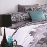 Parure Copripiumino Cotone Fantasia Double Face - Cityscape Copripiumino Catherine Lansfield