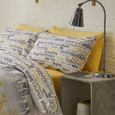 Parure Copripiumino Cotone Fantasia Double Face - Cityscape Copripiumino Catherine Lansfield