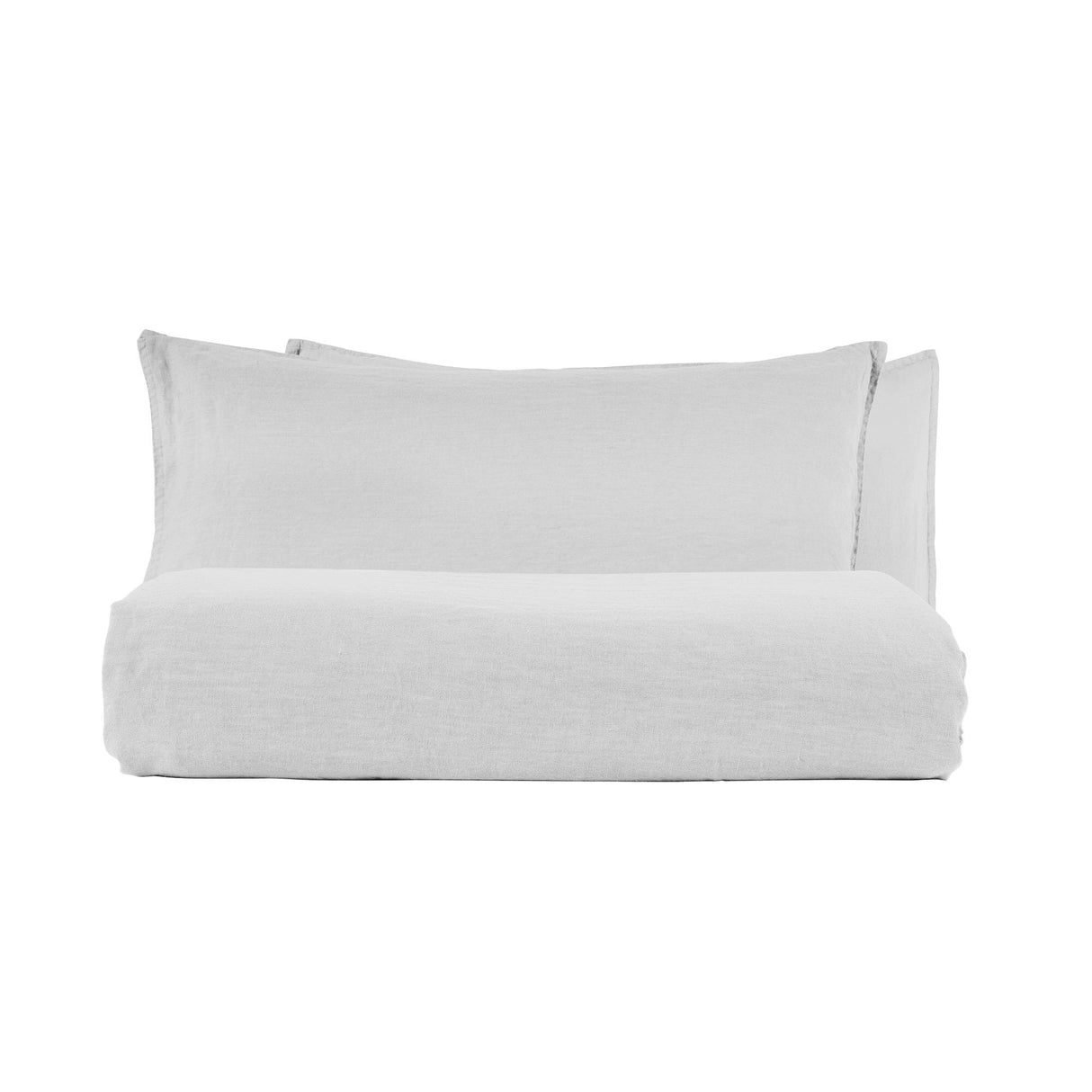 Parure Copripiumino in Lino StoneWashed No Stiro - Exclusive Copripiumino Lisola Stone Singolo Ostrica