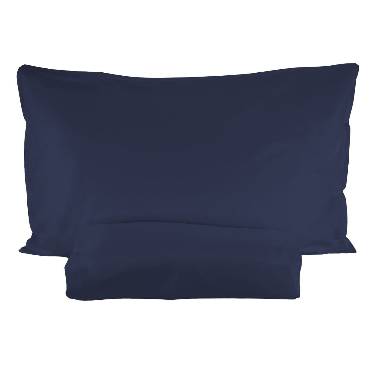 Parure Copripiumino in Percalle di Cotone Tinta Unita - Arianna Copripiumino Fazzini Singolo Blu