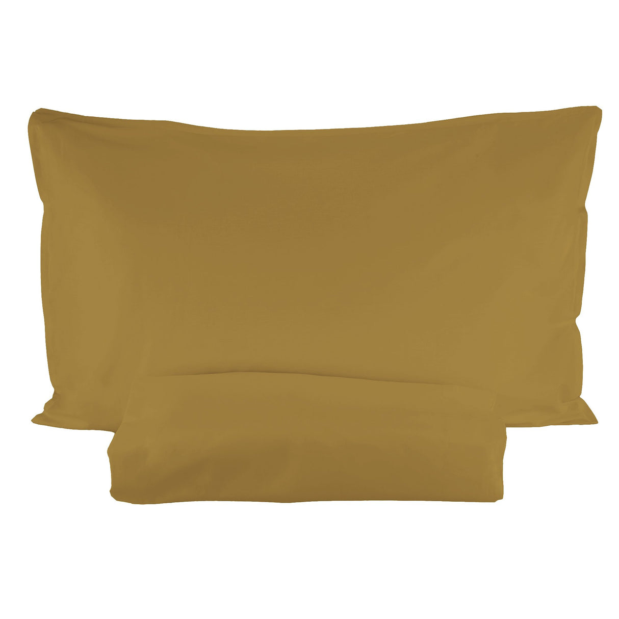 Parure Copripiumino in Percalle di cotone tinta unita - Arianna Copripiumino Fazzini Singolo Oro