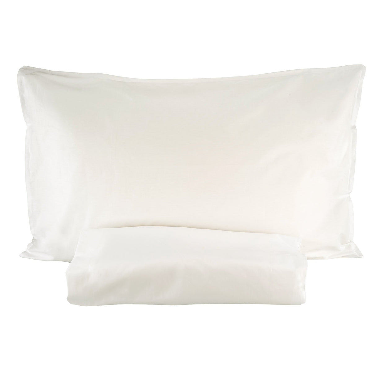 Parure Copripiumino in Percalle di Cotone Tinta Unita - Arianna Copripiumino Fazzini Singolo Panna