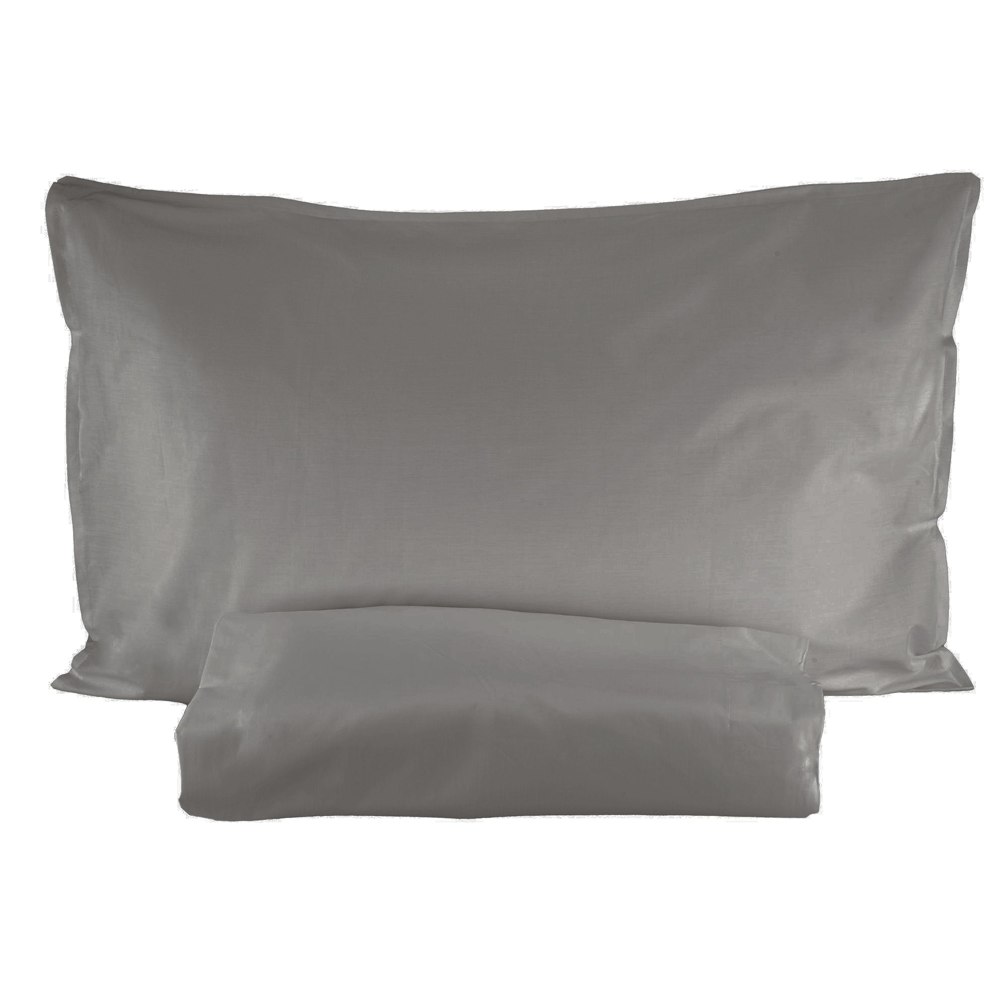 Parure Copripiumino in Percalle di Cotone Tinta Unita - Arianna Copripiumino Fazzini Singolo Sasso