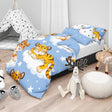 Parure Copripiumino in Puro Cotone con Fantasia - Tigrotto Copripiumino Bimbi Daunex Lettino Azzurro
