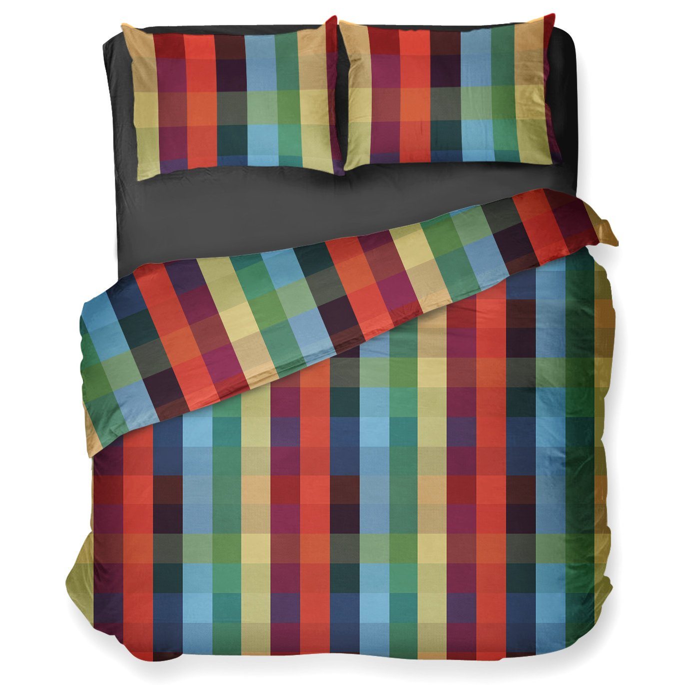 Parure Copripiumino in Puro Cotone con Stampa - Glasgow Copripiumino Daunex Singolo Multicolor