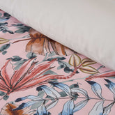 Parure Copripiumino in Raso 100% Cotone Fantasia Botanica - Valdivia Copripiumino Lisola