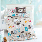 Parure Copripiumino per lettino in puro cotone con fantasia My Baby Bear - Daunex