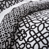 Parure Copripiumino Matrimoniale Reversibile Puro Cotone - Medina Trellis Copripiumino Catherine Lansfield