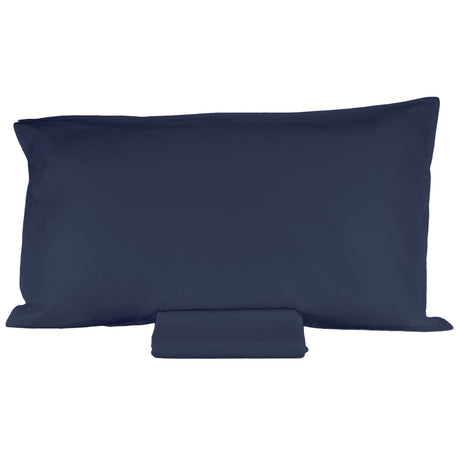 Parure Lenzuolo in Percalle di cotone tinta unita - Arianna Lenzuola Fazzini Singolo Blu