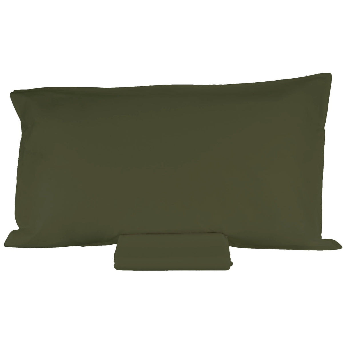 Parure Lenzuolo in Percalle di Cotone Tinta Unita - Arianna Lenzuola Fazzini Singolo Cactus