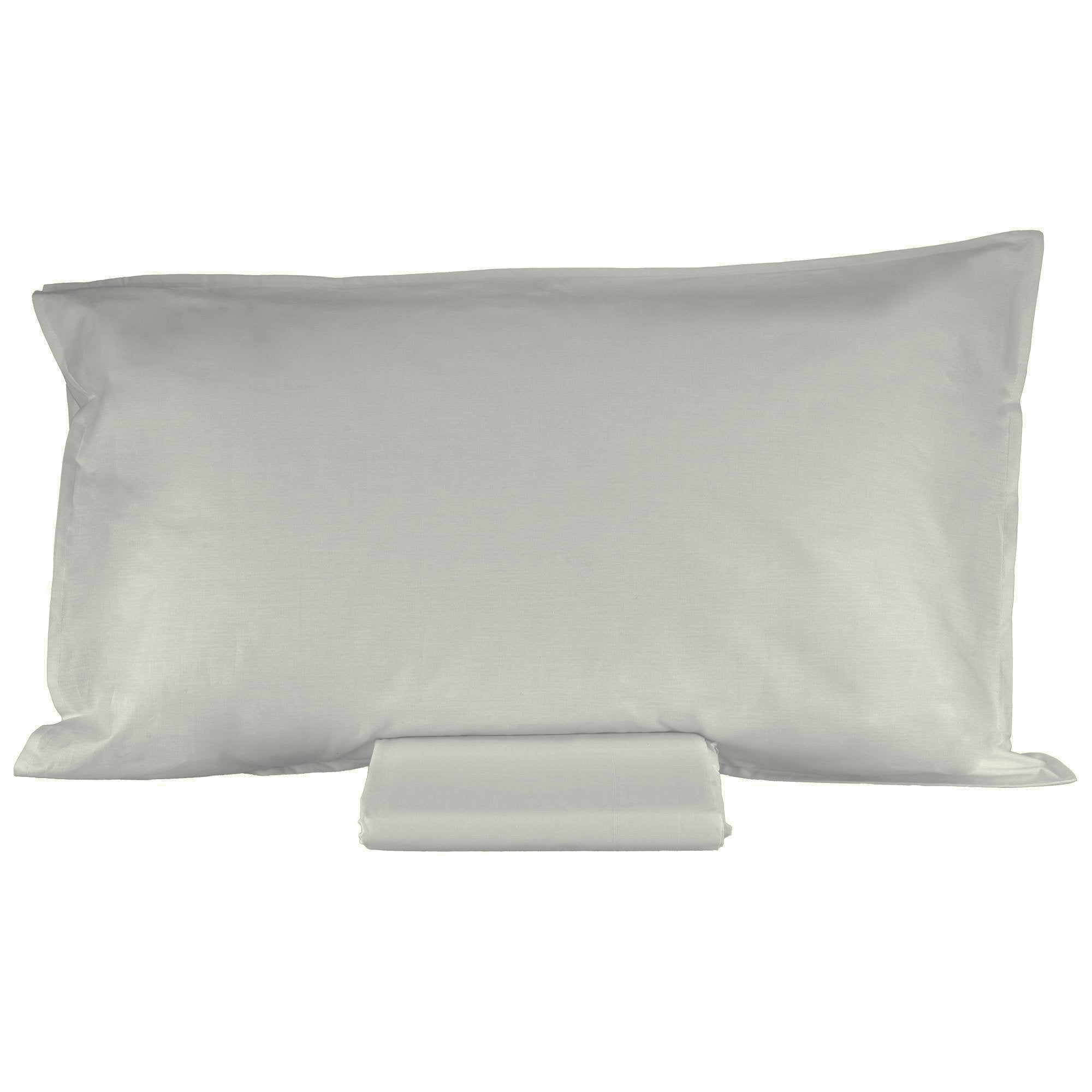 Parure Lenzuolo in Percalle di Cotone Tinta Unita - Arianna Lenzuola Fazzini Singolo Grigio