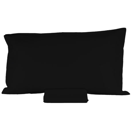 Parure Lenzuolo in Percalle di cotone tinta unita - Arianna Lenzuola Fazzini Singolo Nero