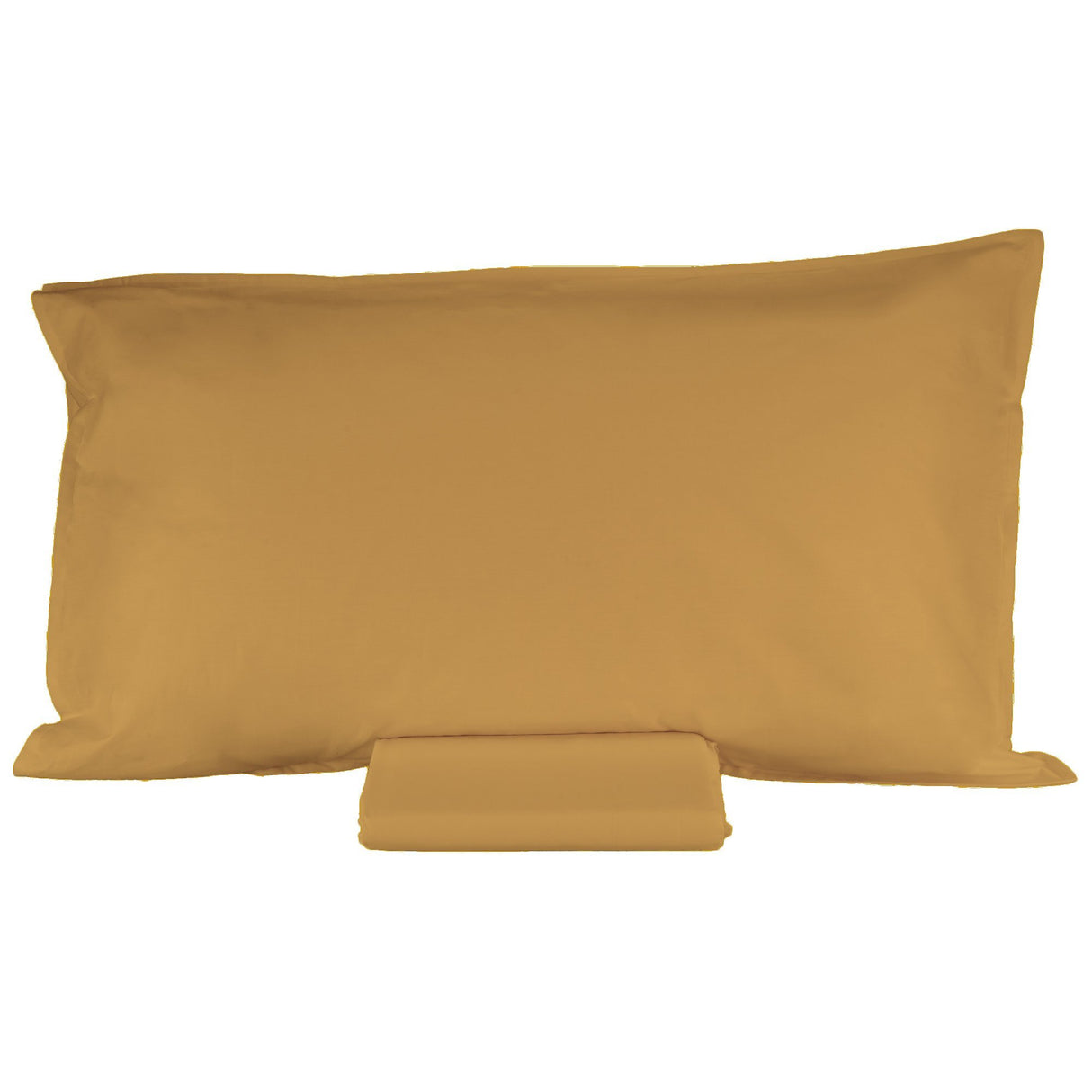 Parure Lenzuolo in Percalle di cotone tinta unita - Arianna Lenzuola Fazzini Singolo Oro