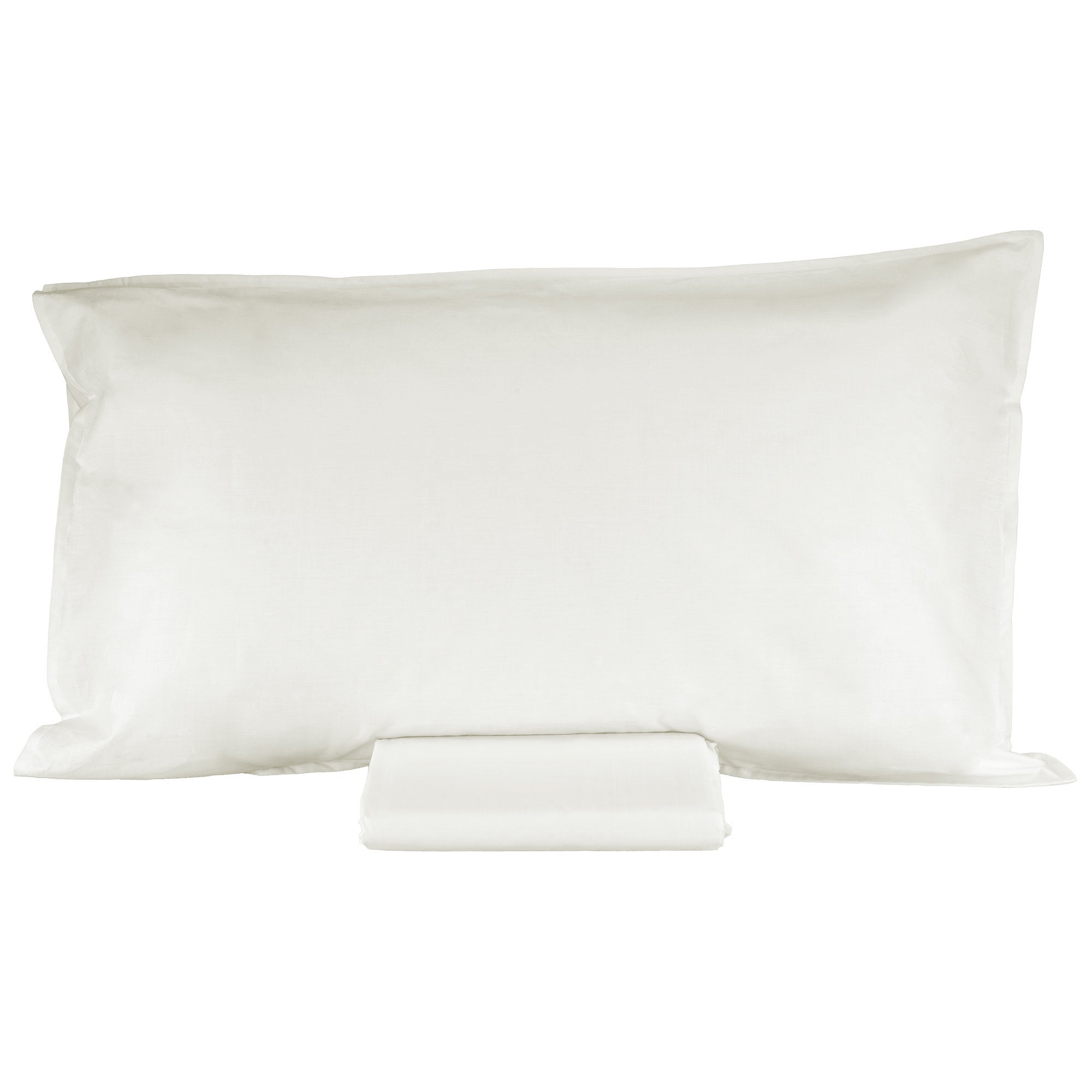 Parure Lenzuolo in Percalle di Cotone Tinta Unita - Arianna Lenzuola Fazzini Singolo Panna